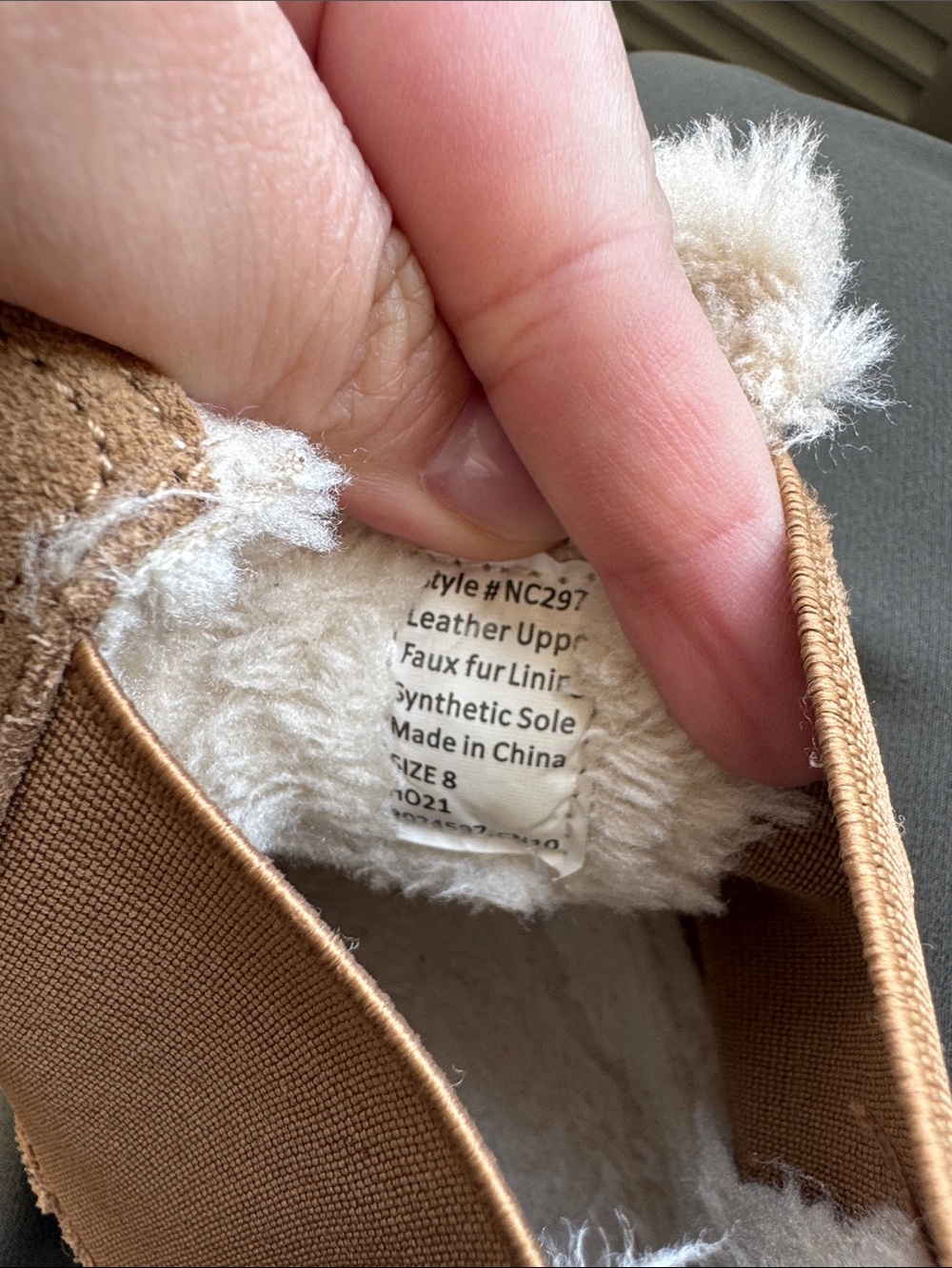 Madewell Tan Suede Fur Lined Chelsea Booties - Picture 7 of 7
